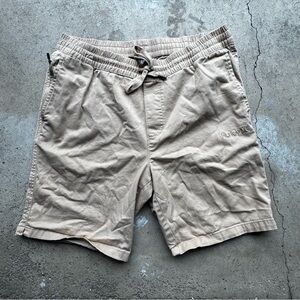 Hurley Tan Elastic Waist Shorts